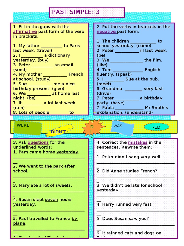 Past Simple | PDF | Foreign Language Studies