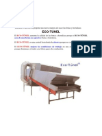 comparativa y rentabilidad  eco-túnel 2013