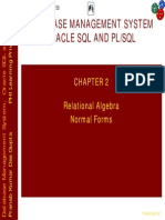 Chapter 2: Oracle PLSQL