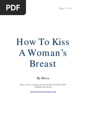 How to kiss a girls breast