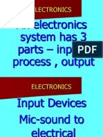 An Electronics System Has 3 Parts - Input, Process, Output