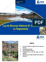 Ley de Recursos Hidricos - ANA