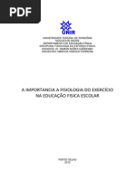 A importância da fisiologia do exercício na educação física escolar