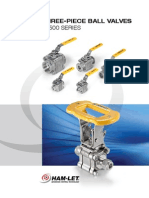 H-500 SERIES: Three-Piece Ball Valves