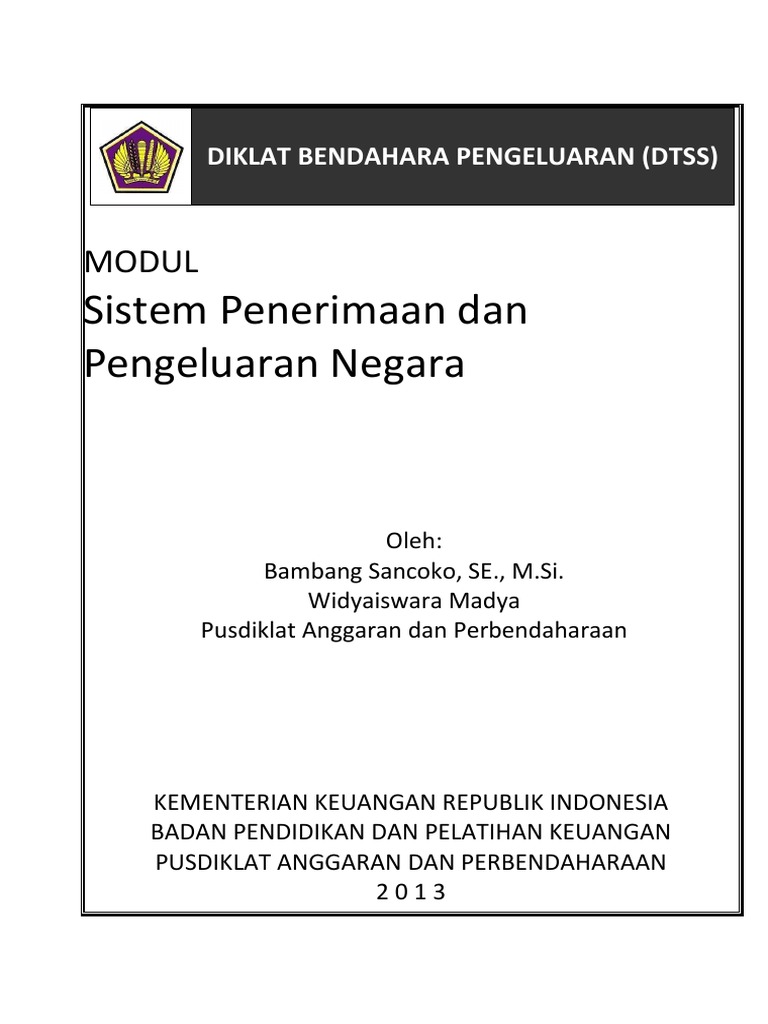 Sistem Penerimaan Dan Pengeluaran Negara_2013