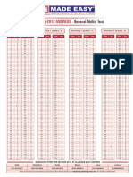 General Ability Test Solution 2012