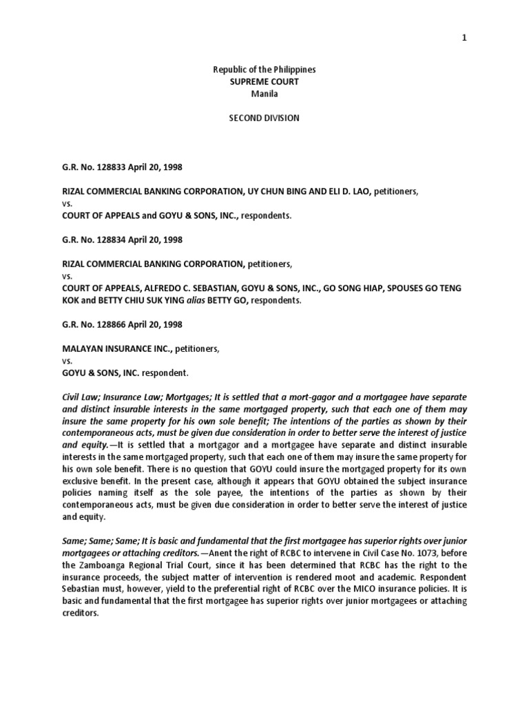 14. Rizal Commercial Banking Corporation vs. Court of