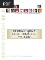 Regras para Construção de Papers - 2013