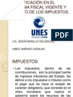 Clasificación en El Sistema Fiscal Vigente