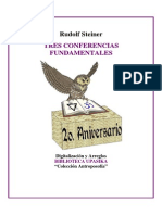 Steiner Rudolf - Tres Conferencias Fundamentales