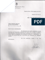 Respuesta - Pedido de Infromes - Regulación de transporte terrestre y aeronáutico