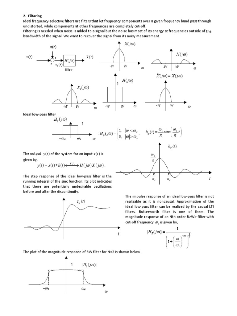 Signals and Systems 06 Filter (Signal Processing) Sampling (Signal