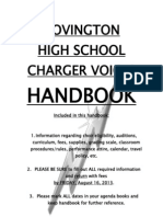 Chs Choir Handbook 2013-2014 Final