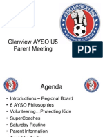 Glenview AYSO Parent Meeting-U5 2013