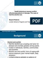 Harmful health behaviours among conflict-affected populations in Georgia