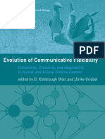 D. Kimbrough Oller, Ulrike Griebel-Evolution of Communicative Flexibility_ Complexity, Creativity, And Adaptability in Human and Animal Communication (Vienna Series in Theoretical Biology)-The MIT Pre