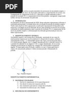 relatório pendulo