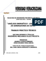 Análisis energético-exergético de generadores de vapor