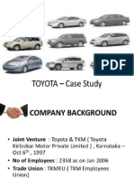 Toyota Trade Union 2006 Case Study