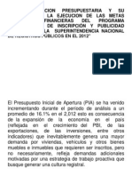 LA PLANIFICACION PRESUPUESTARIA Y SU INCIDENCIA EN LA EJECUCION DE LAS METAS FISICAS Y FINANCIERAS DEL PROGRAMA PRESUPUESTAL DE INSCRIPCIÓN Y PUBLICIDAD REGISTRAL EN LA  SUPERINTENDENCIA NACIONAL DE REGISTROS PÚBLICOS EN E