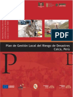 Plan de Gestion Local Del Riesgo de Desastres Calca Peru