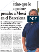 Guillermo Hoyos, el argentino que le enseñó patear penales a Messi en el Barcelona