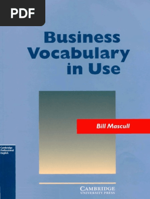 Bill Mascull Business Vocabulary In Use Pdf