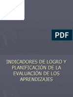 A.-Indicadores de Logro y Planificación de La Evaluación