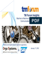 TM Forum Insights:: Machine To Machine (M2M) Strategies For Communication Service Providers