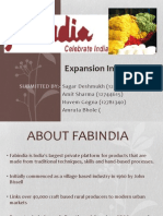 Fabindia Global Marketing in UK