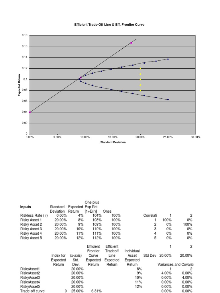 Efficient Frontier and Portfolio Optimization | PDF