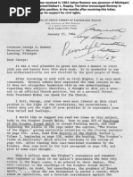 Apostle Delbert Stapley Letter To Michigan Governor George Romney
