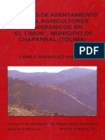 Patrones de Asentamiento de Los Agricultores Prehispanicos