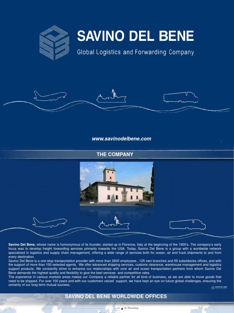 Savino Del Bene Official Presentation | PDF | Cargo | Electronic Data ...
