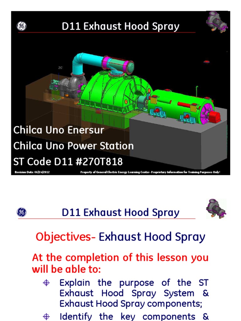 Operation and Components of the D11 Exhaust Hood Spray System PDF