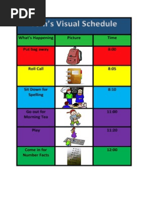 visual schedule