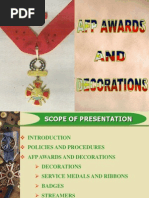 Afp Awards And Decorations Ppt Orders Decorations And Medals