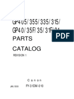 Canon GP405 Parts Manual