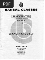 Download Kinematics Bansal by BHAAJI0001 SN167862227 doc pdf