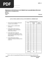 Trial Kedah Add Math SPM 2013 K1