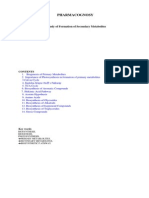 Corrected General Study On Formation of Secondary Metabolites