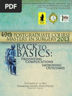 Download UP-PGH Department of Surgerys 49th Postgraduate Course Souvenir Programme by PGH Department of Surgery SN167866615 doc pdf