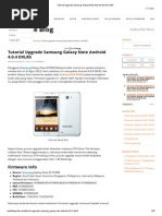 Tutorial Upgrade Samsung Galaxy Note Android 4.0