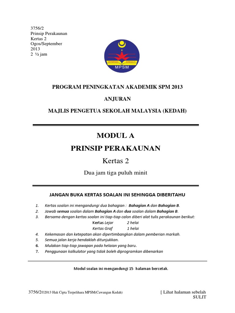 Trial Kedah Prinsip Akaun SPM 2013 K2