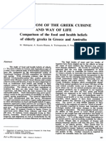 Wahlqvist M. Et Al., The Wisdom of The Greek Cuisine and Way of Life, 1991
