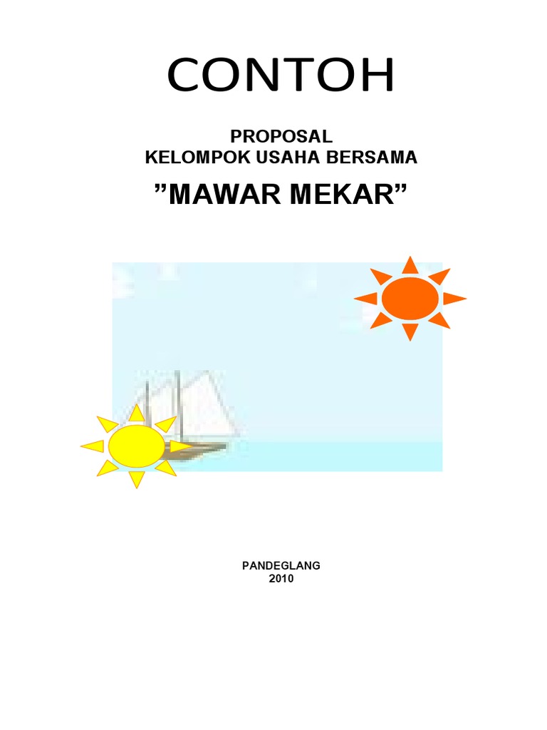 Contoh Proposal Kube