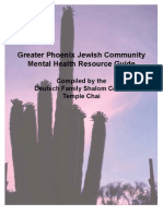 Greater Phoenix Jewish Community Mental Health Resource Guide