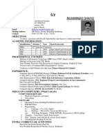 Kashmore Shafiq Soomro CV Computer Programmer Operator Manager