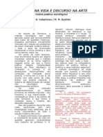 Discurso Na Vida e Discurso Na Arte