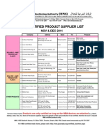 HMA Suppliers List 9 Nov